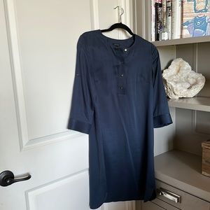 Ann Taylor Navy Shirt Dress